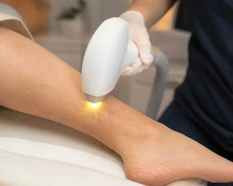 IPL treatment on legs